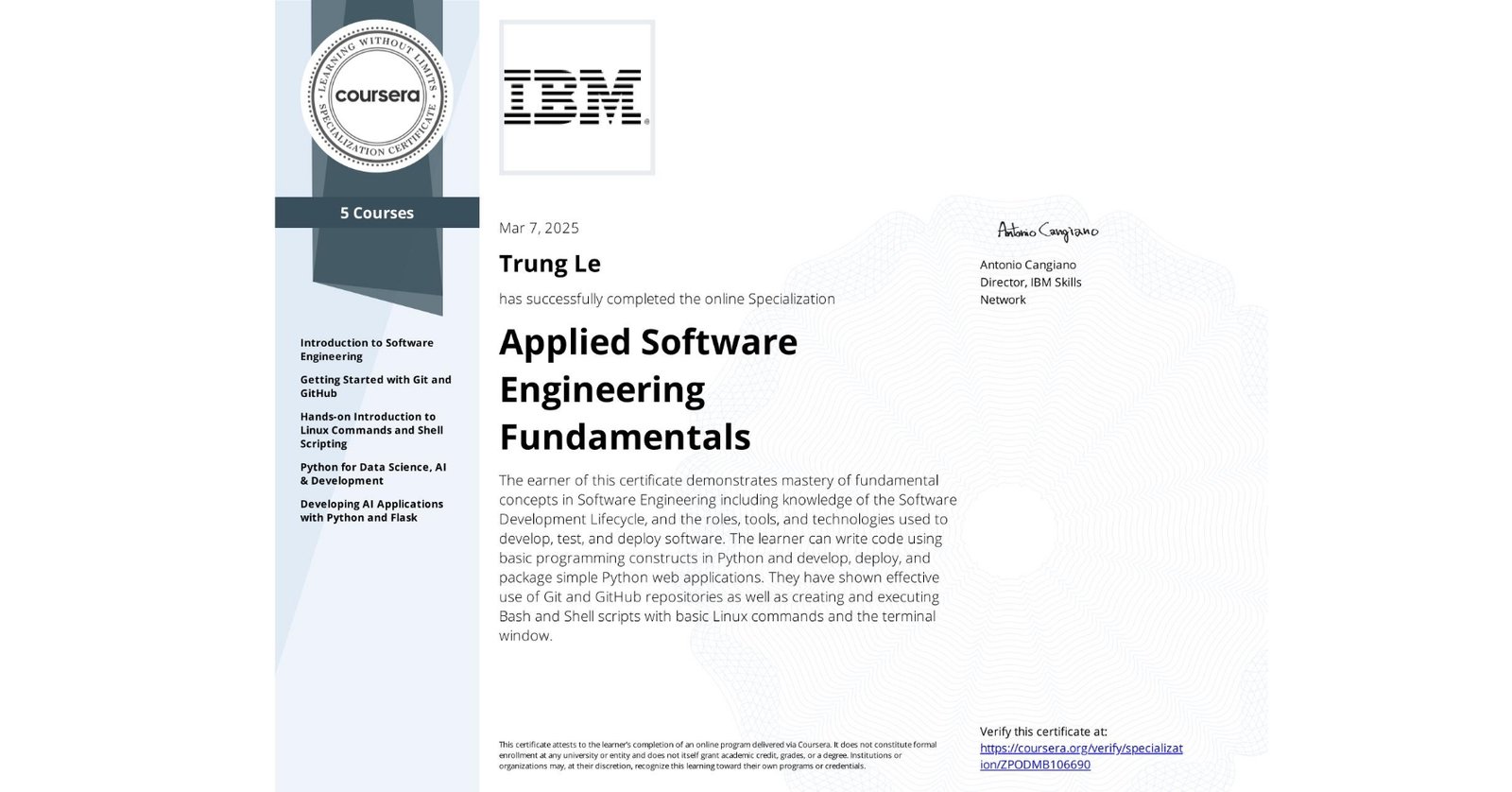 Applied Software Engineering