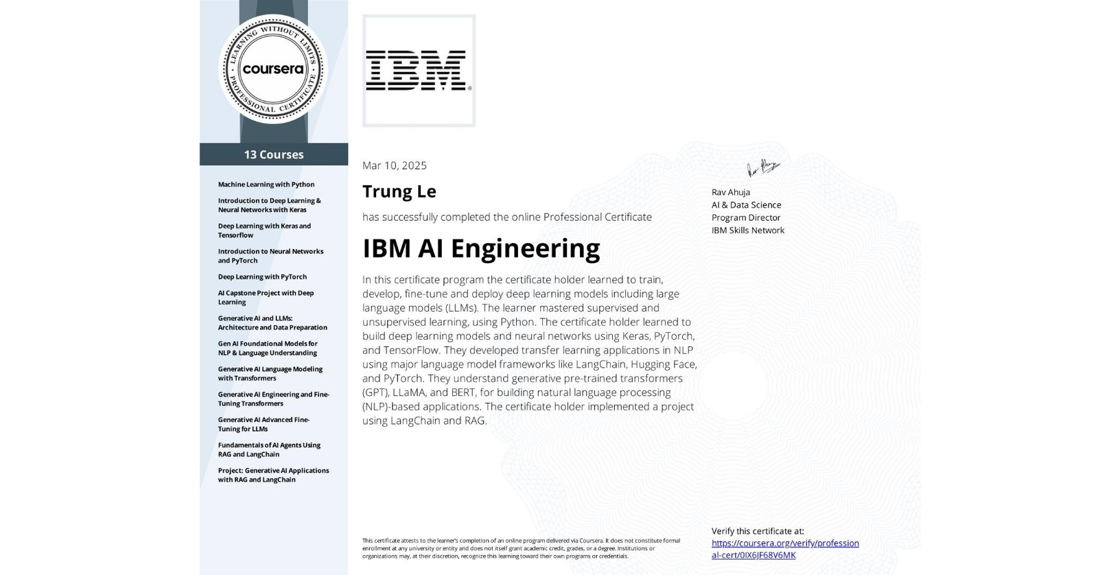 IBM AI Engineering